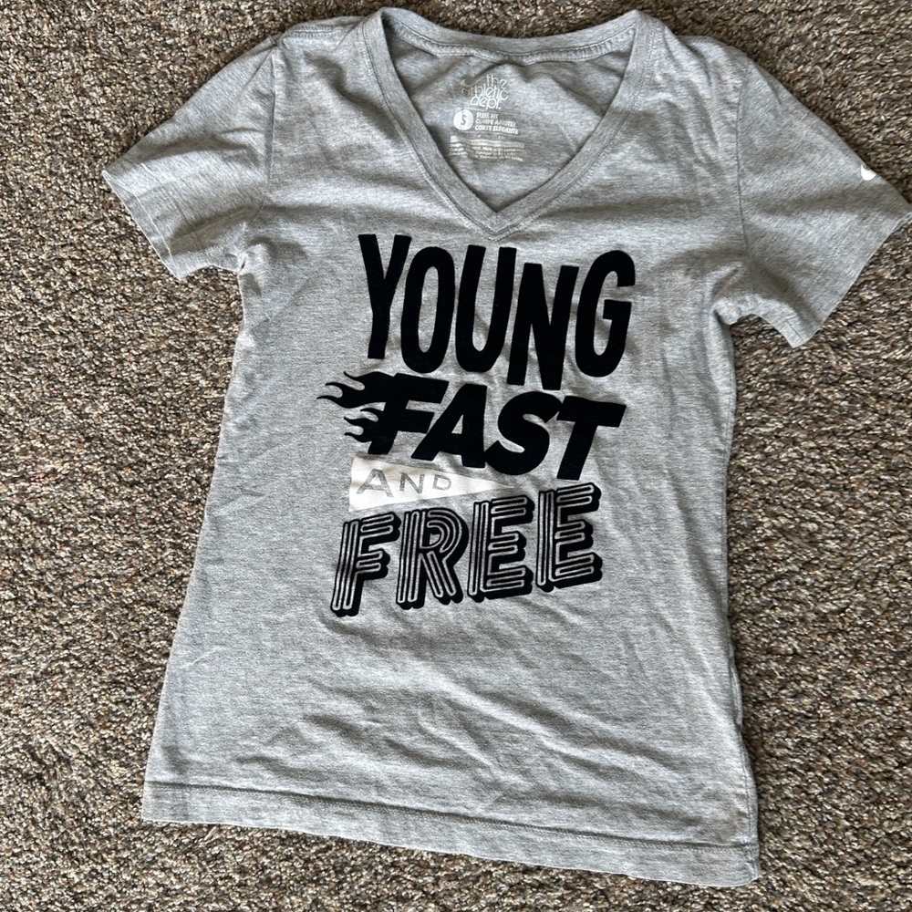 Gray Graphic Nike T-Shirt